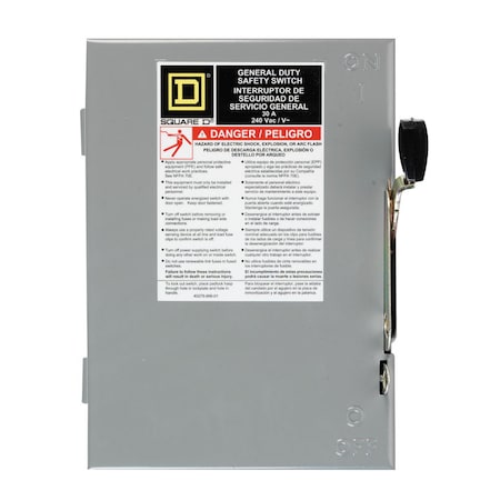 Square D Switch Sfty Int 30A3Cart D321NCP